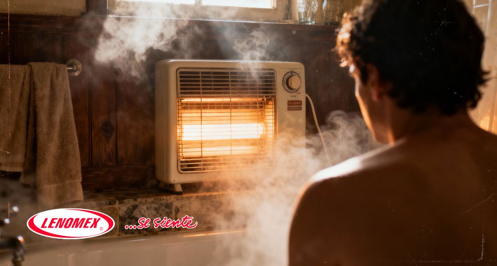 Calefactor en baño